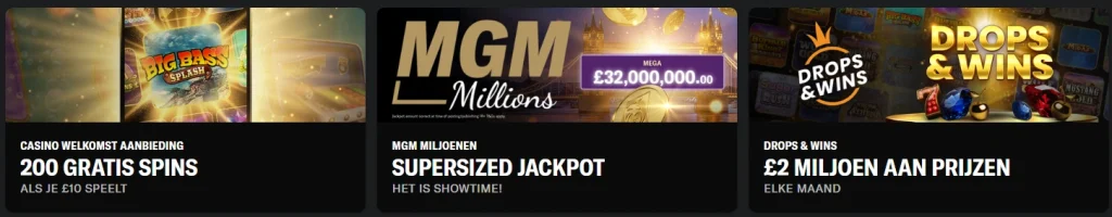 Casino welkomst aanbieding 200 gratis spins